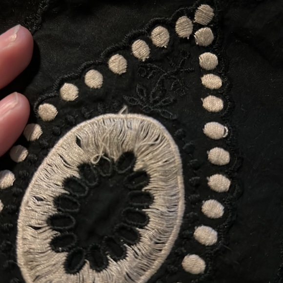 BCBG Max Azria Black Embroidered dress, 2 - Picture 5 of 5